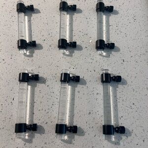 Black Clear Acrylic Cabinet Pulls 3.5 Center to Center